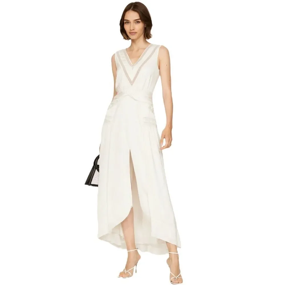 Self portrait white vintage look maxi dress - Picture 2 of 12